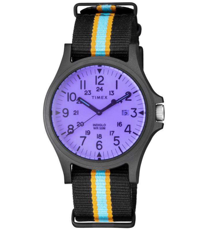 Reloj Timex Classics de lona multicolor para mujer TWH1Y26109J – Open Box